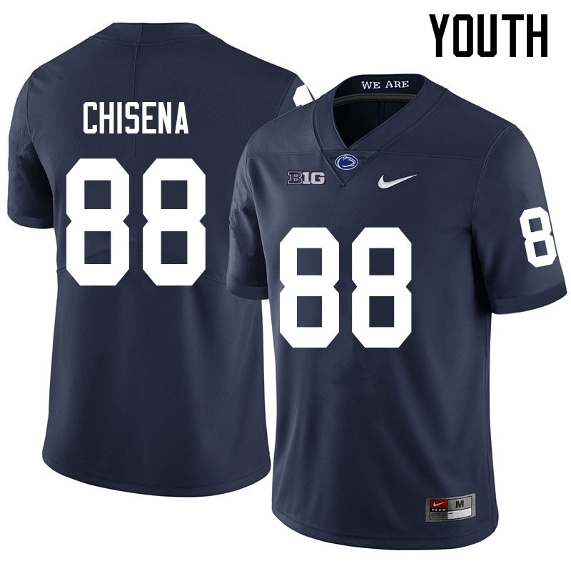 NCAA Nike Youth Penn State Nittany Lions Dan Chisena #88 College Football Authentic Navy Stitched Jersey VQG8098ZV